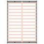 Estructura de cama de madera maciza gris 150x200 cm de vidaXL, Camas y somieres - Ref: Foro24-820803, Precio: 123,99 €, Descu...