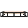 Black solid wood bed frame 200x200 cm by vidaXL, Beds and slatted bases - Ref: Foro24-820820, Price: 158,91 €, Discount: %