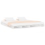 Cama de palets madera maciza pino blanca King Size 150x200 cm de vidaXL, Camas y somieres - Ref: Foro24-821398, Precio: 164,8...
