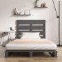 Estructura de cama madera maciza de pino gris 100x200 cm | Foro24.es | Tu tienda online para hogar, jardín y más Foro24.es