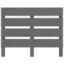 Solid gray pine wood bed frame 100x200 cm by vidaXL, Beds and slatted bases - Ref: Foro24-3120124, Price: 181,95 €, Discount: %