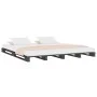 Massives Palettenbett aus grauem Kiefernholz, 120 x 200 cm von vidaXL, Betten und Lattenroste - Ref: Foro24-821389, Preis: 16...