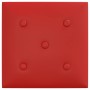 Wandpaneele 12 Stück rotes Kunstleder 30x30 cm 1,08m² von vidaXL, Wandverkleidung - Ref: Foro24-343979, Preis: 34,17 €, Rabat...