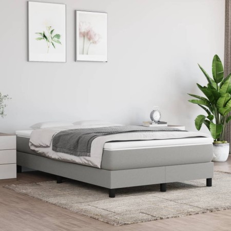Light gray fabric bed frame 120x200 cm by vidaXL, Beds and slatted bases - Ref: Foro24-3120500, Price: 91,11 €, Discount: %