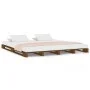 Camas de palets madera maciza pino marrón miel 140x190 cm de vidaXL, Camas y somieres - Ref: Foro24-821440, Precio: 198,63 €,...
