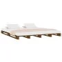 Camas de palets madera maciza pino marrón miel 140x190 cm de vidaXL, Camas y somieres - Ref: Foro24-821440, Precio: 198,63 €,...