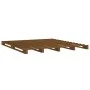 Camas de palets madera maciza pino marrón miel 140x190 cm de vidaXL, Camas y somieres - Ref: Foro24-821440, Precio: 198,63 €,...