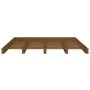 Solid honey brown pine wood pallet beds 140x190 cm by vidaXL, Beds and slatted bases - Ref: Foro24-821440, Price: 198,63 €, D...