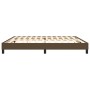 Dark brown fabric bed frame 200x200 cm by vidaXL, Beds and slatted bases - Ref: Foro24-3120543, Price: 115,00 €, Discount: %