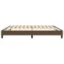 Estructura de cama tela marrón oscuro 200x200 cm de vidaXL, Camas y somieres - Ref: Foro24-3120543, Precio: 113,23 €, Descuen...