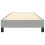 Estructura de cama de tela gris claro 100x200 cm