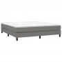 Estructura de cama de tela gris oscuro 160x200 cm de vidaXL, Camas y somieres - Ref: Foro24-3120525, Precio: 119,23 €, Descue...