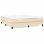 Cream fabric bed frame 160x200 cm by vidaXL, Beds and slatted bases - Ref: Foro24-3120529, Price: 110,35 €, Discount: %