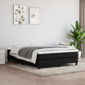 Bettgestell aus schwarzem Stoff, 140 x 200 cm von vidaXL, Betten und Lattenroste - Ref: Foro24-3120518, Preis: 120,43 €, Raba...