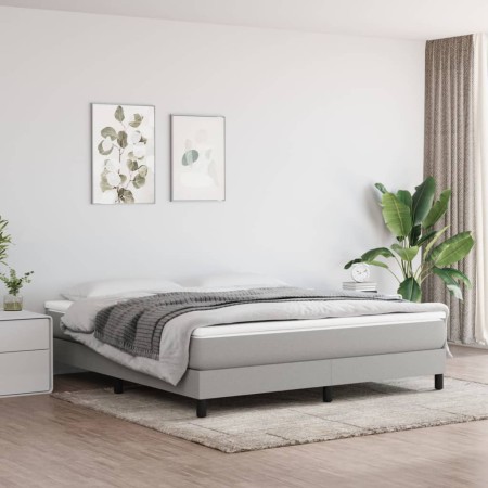 Light gray fabric bed frame 180x200 cm by vidaXL, Beds and slatted bases - Ref: Foro24-3120532, Price: 126,86 €, Discount: %