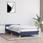 Bed frame with blue fabric headboard 80x200 cm by vidaXL, Beds and slatted bases - Ref: Foro24-347373, Price: 103,98 €, Disco...