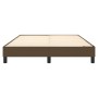 Estructura de cama de tela marrón 140x190 cm de vidaXL, Camas y somieres - Ref: Foro24-3120511, Precio: 106,69 €, Descuento: %