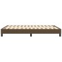 Estructura de cama de tela marrón 140x190 cm de vidaXL, Camas y somieres - Ref: Foro24-3120511, Precio: 106,69 €, Descuento: %