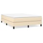Cream fabric bed frame 140x200 cm by vidaXL, Beds and slatted bases - Ref: Foro24-3120521, Price: 103,98 €, Discount: %