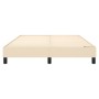 Cream fabric bed frame 140x200 cm by vidaXL, Beds and slatted bases - Ref: Foro24-3120521, Price: 103,98 €, Discount: %