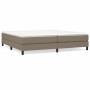 Estructura de cama de tela gris taupe 200x200 cm de vidaXL, Camas y somieres - Ref: Foro24-3120544, Precio: 114,73 €, Descuen...