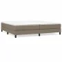 Taupe gray fabric bed frame 200x200 cm by vidaXL, Beds and slatted bases - Ref: Foro24-3120544, Price: 123,88 €, Discount: %