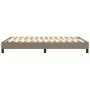 Taupe gray fabric bed frame 140x190 cm by vidaXL, Beds and slatted bases - Ref: Foro24-3120512, Price: 108,08 €, Discount: %