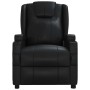 Sillón de masaje de cuero sintético negro