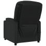 Sillón de masaje de cuero sintético negro