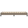 Taupe gray fabric bed frame 100x200 cm by vidaXL, Beds and slatted bases - Ref: Foro24-3120496, Price: 71,75 €, Discount: %