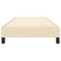 Cream fabric bed frame 100x200 cm by vidaXL, Beds and slatted bases - Ref: Foro24-3120497, Price: 77,90 €, Discount: %