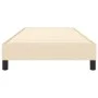 Cream fabric bed frame 100x200 cm by vidaXL, Beds and slatted bases - Ref: Foro24-3120497, Price: 76,45 €, Discount: %