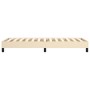 Cream fabric bed frame 100x200 cm by vidaXL, Beds and slatted bases - Ref: Foro24-3120497, Price: 77,90 €, Discount: %