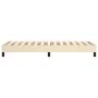 Cream fabric bed frame 100x200 cm by vidaXL, Beds and slatted bases - Ref: Foro24-3120497, Price: 76,45 €, Discount: %