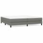 Dark gray fabric bed frame 200x200 cm by vidaXL, Beds and slatted bases - Ref: Foro24-3120541, Price: 108,21 €, Discount: %