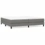 Dark gray fabric bed frame 200x200 cm by vidaXL, Beds and slatted bases - Ref: Foro24-3120541, Price: 113,16 €, Discount: %