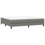 Dark gray fabric bed frame 200x200 cm by vidaXL, Beds and slatted bases - Ref: Foro24-3120541, Price: 108,21 €, Discount: %