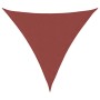 Toldo de vela triangular tela Oxford terracota 6x6x6 m