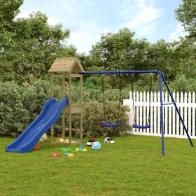 Outdoor playground made of impregnated pine wood by vidaXL, Swings and play structures - Ref: Foro24-3155860, Price: 255,46 €...