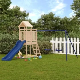 Parque infantil de exterior madera maciza de pino by vidaXL, Swings and play structures - Ref: Foro24-3155879, Price: 364,19 ...