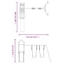 Parque infantil de exterior madera maciza de pino by vidaXL, Swings and play structures - Ref: Foro24-3155879, Price: 379,18 ...