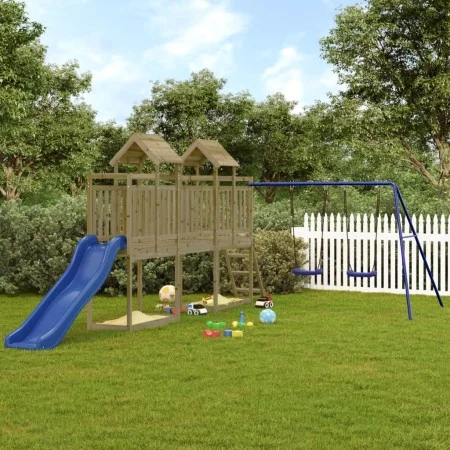 Spielplatz im Freien aus imprägniertem Kiefernholz von vidaXL, Schaukeln und Spielgeräte - Ref: Foro24-3155884, Preis: 684,06...