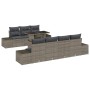 Conjunto de sofá de jardín 8 pcs Gris 100 x 55 x 73 cm