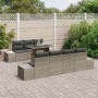 Conjunto de sofá de jardín 8 pcs Gris 100 x 55 x 73 cm