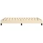 Cream fabric bed frame 140x190 cm by vidaXL, Beds and slatted bases - Ref: Foro24-3120513, Price: 96,24 €, Discount: %