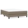 Taupe gray fabric bed frame 140x200 cm by vidaXL, Beds and slatted bases - Ref: Foro24-3120520, Price: 117,99 €, Discount: %