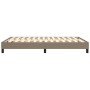 Estructura de cama de tela gris taupe 140x200 cm