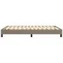 Taupe gray fabric bed frame 140x200 cm by vidaXL, Beds and slatted bases - Ref: Foro24-3120520, Price: 117,99 €, Discount: %