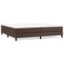 Estructura de cama de cuero sintético marrón 200x200 cm de vidaXL, Camas y somieres - Ref: Foro24-3120721, Precio: 104,74 €, ...
