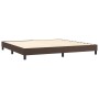 Estructura de cama de cuero sintético marrón 200x200 cm de vidaXL, Camas y somieres - Ref: Foro24-3120721, Precio: 104,74 €, ...
